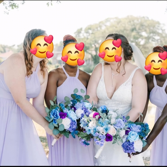 Halter Maxi Bridesmaid Dress - Picture 5 of 6